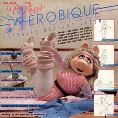 Aerobique Exercise Workout Album avec Miss Piggy
