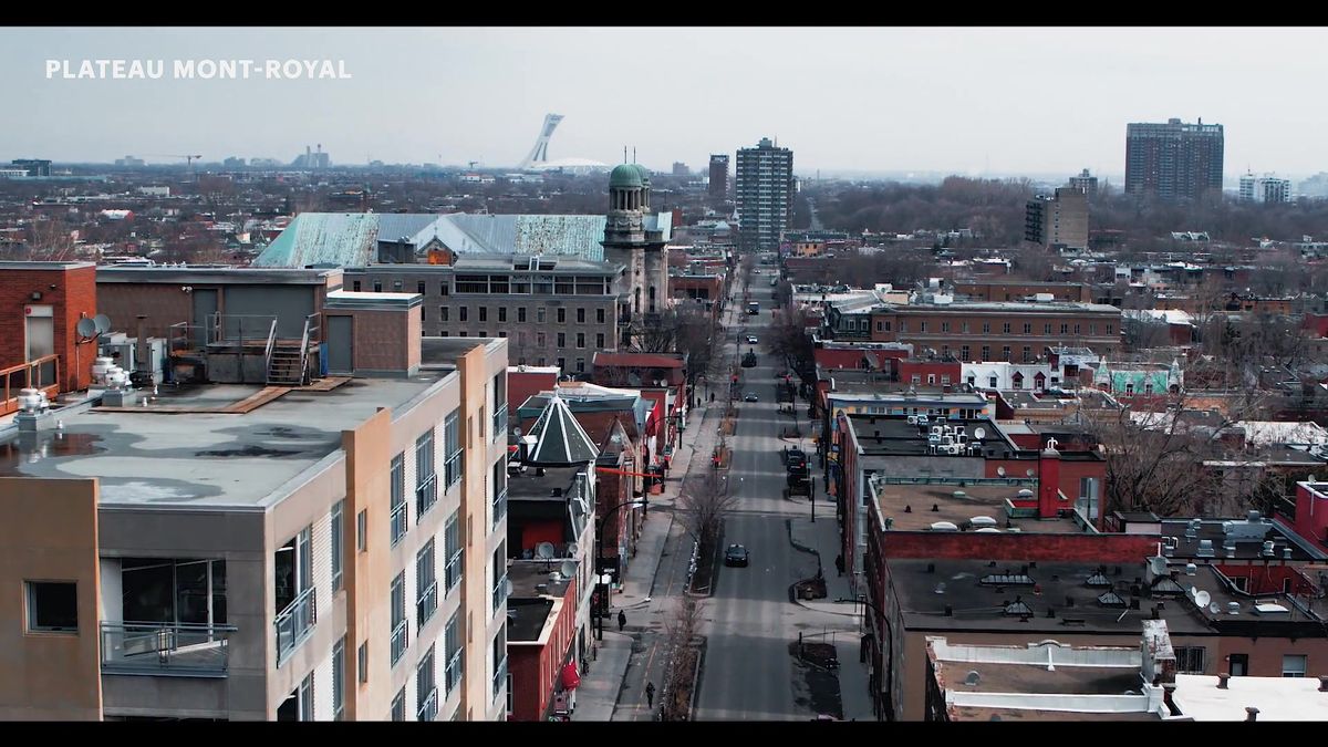 Montréal en confinement vues d'un drone