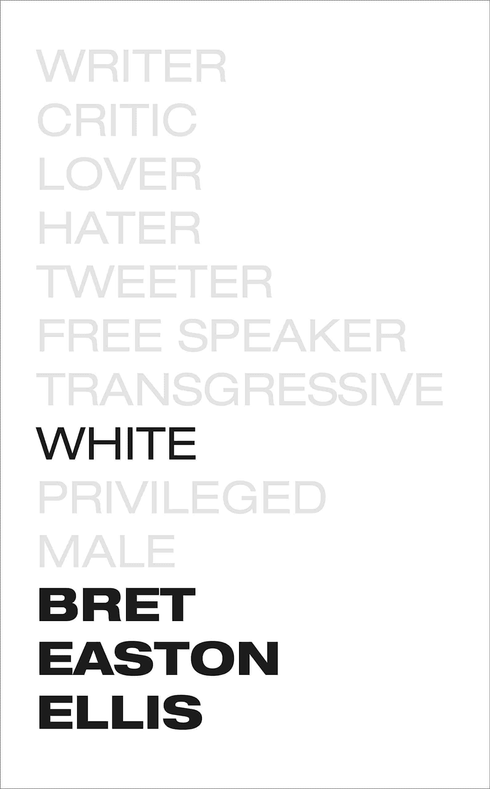 Bret Easton Ellis: White, la couverture britannique