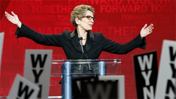 Kathleen Wynne, première lesbienne chef d'état au Canada