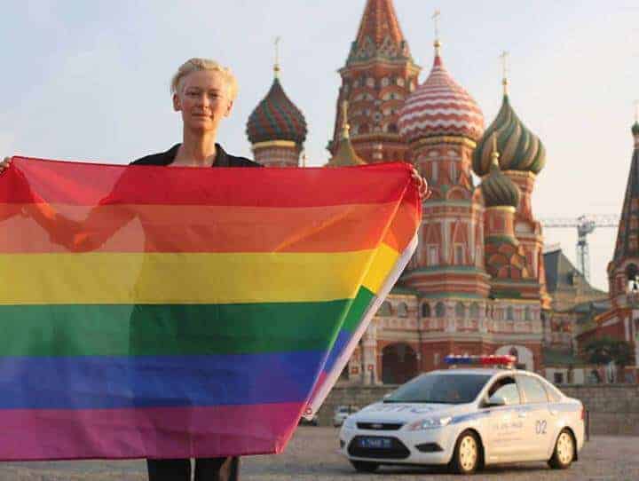 Tilda Swinton à Moscou!